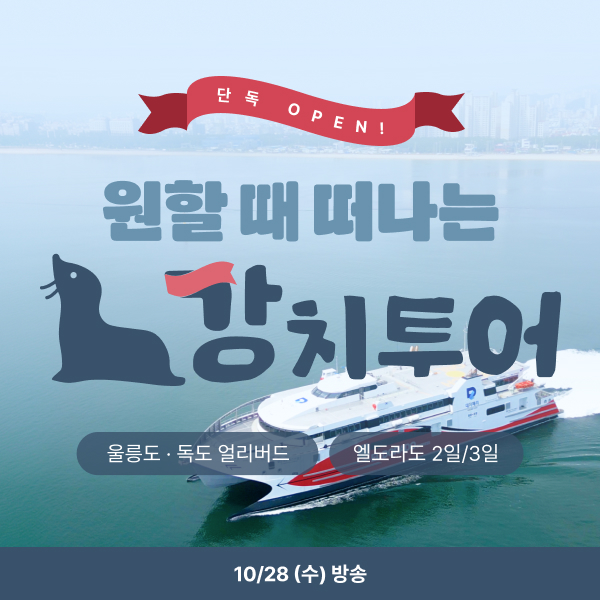 [1028 공영쇼핑] 강치투어 울릉도 2일/3일